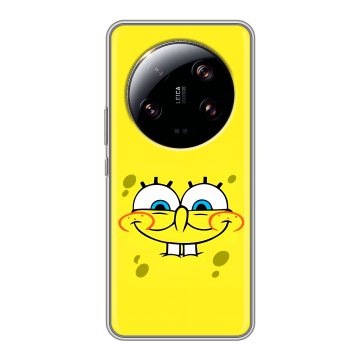 Силиконовый чехол на Xiaomi 13 Ultra с принтом спанчбоб спанч боб Силиконовый чехол на Xiaomi 13 Ultra с принтом спанчбоб спанч боб