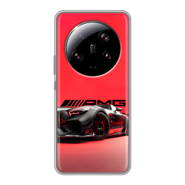 Силиконовый чехол на Xiaomi 13 Ultra с принтом Мерседес Mercedes AMG