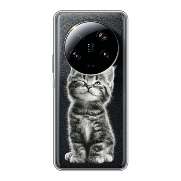 Силиконовый чехол на Xiaomi 13 Ultra с принтом Котенок