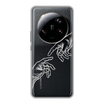 Силиконовый чехол на Xiaomi 13 Ultra с принтом Сотворение мира