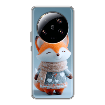 Силиконовый чехол на Xiaomi 13 Ultra с принтом Лиса
