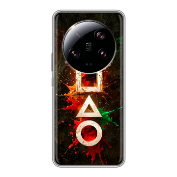 Силиконовый чехол на Xiaomi 13 Ultra с принтом Squid Game Игра кальмара