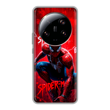 Силиконовый чехол на Xiaomi 13 Ultra с принтом Spiderman Человек паук Силиконовый чехол на Xiaomi 13 Ultra с принтом Spiderman Человек паук