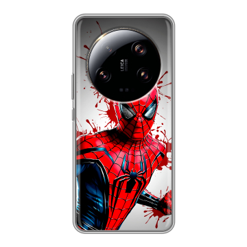 Силиконовый чехол на Xiaomi 13 Ultra с принтом Spiderman Человек паук