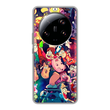 Силиконовый чехол на Xiaomi 13 Ultra с принтом Gravity Falls Гравити Фолз
