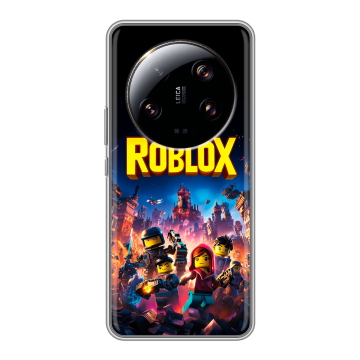 Силиконовый чехол на Xiaomi 13 Ultra с принтом Roblox Роблокс