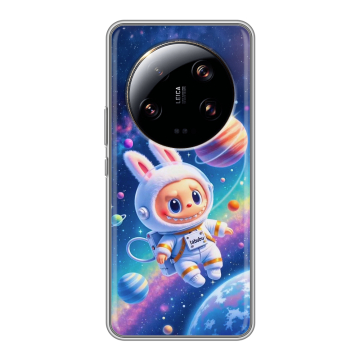 Силиконовый чехол на Xiaomi 13 Ultra с принтом Labubu Лабубу