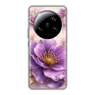 Силиконовый чехол на Xiaomi 13 Ultra с принтом женский