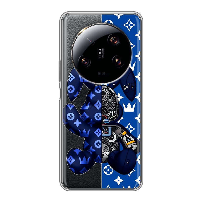 Силиконовый чехол на Xiaomi 13 Ultra с принтом Луи робот Силиконовый чехол на Xiaomi 13 Ultra с принтом Луи робот