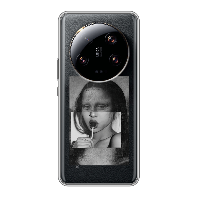 Силиконовый чехол на Xiaomi 13 Ultra с принтом Мона Лиза Силиконовый чехол на Xiaomi 13 Ultra с принтом Мона Лиза