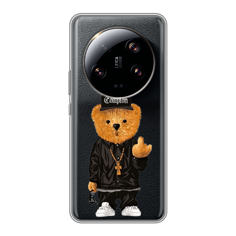 Силиконовый чехол на Xiaomi 13 Ultra с принтом Плюшевый медведь Силиконовый чехол на Xiaomi 13 Ultra с принтом Плюшевый медведь