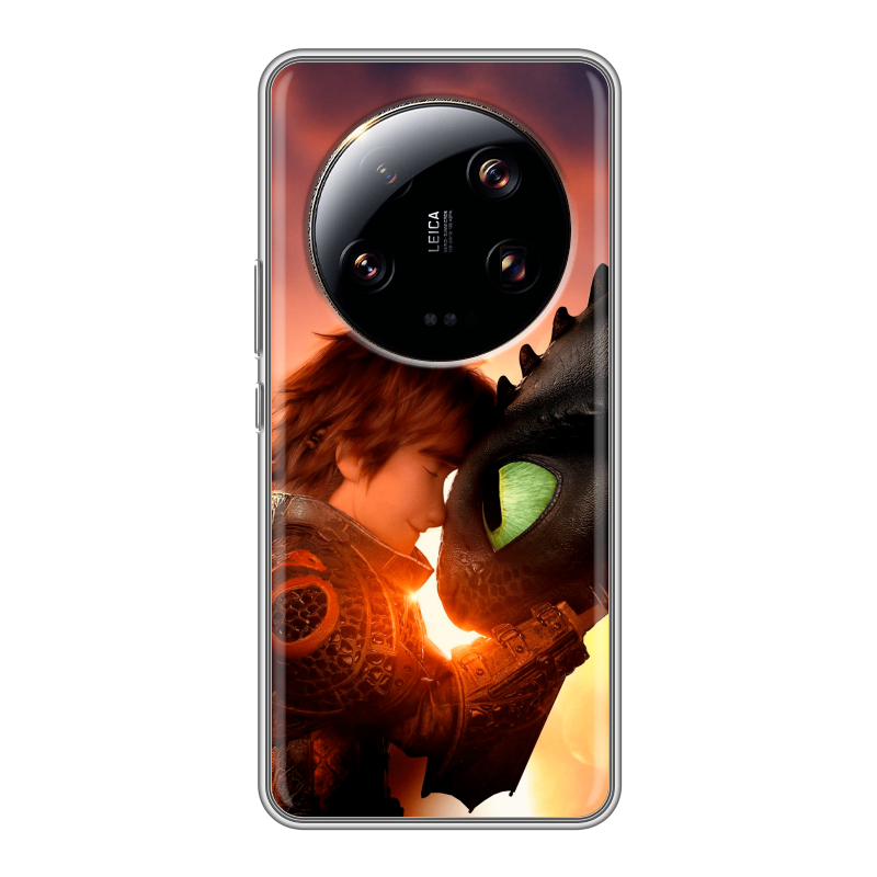 Силиконовый противоударный чехол на Xiaomi 13 Ultra с принтом Как приручить дракона Силиконовый противоударный чехол на Xiaomi 13 Ultra с принтом Как приручить дракона