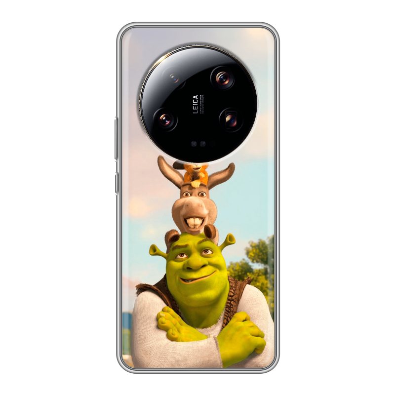 Силиконовый чехол на Xiaomi 13 Ultra с принтом Шрек Shrek Силиконовый чехол на Xiaomi 13 Ultra с принтом Шрек Shrek