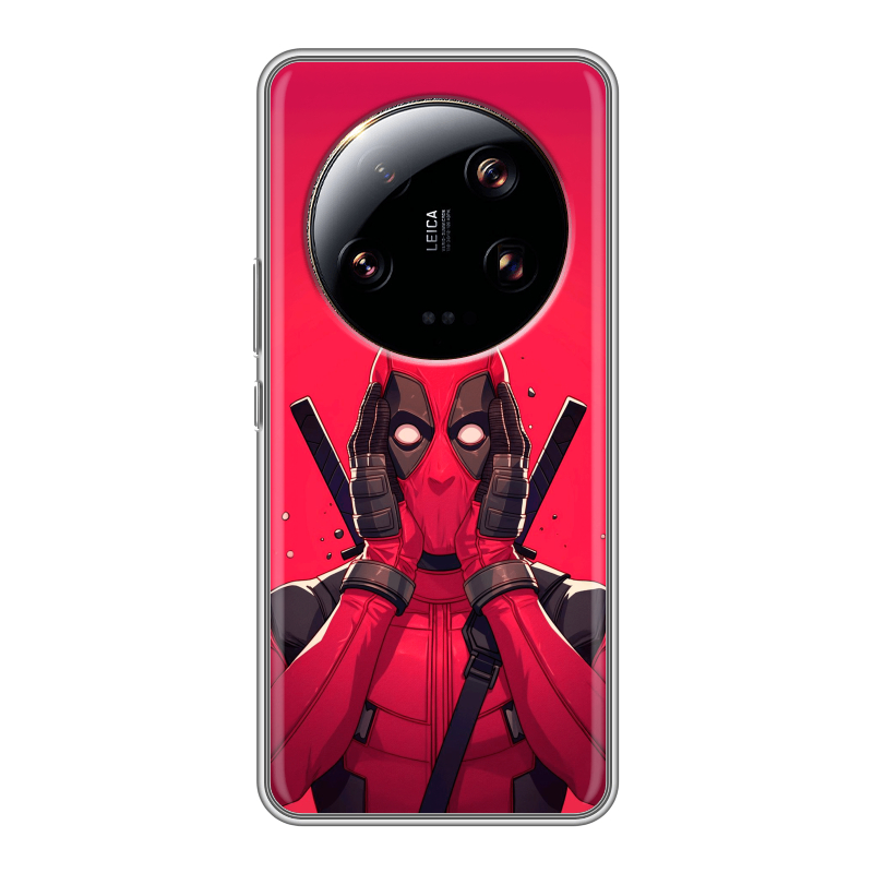Силиконовый противоударный чехол на Xiaomi 13 Ultra с принтом Дедпул Deadpool Силиконовый противоударный чехол на Xiaomi 13 Ultra с принтом Дедпул Deadpool