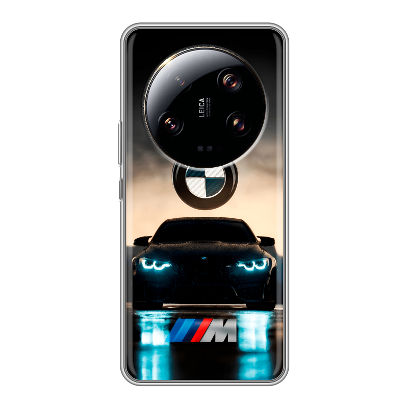 Силиконовый чехол на Xiaomi 13 Ultra с принтом БМВ BMW Силиконовый чехол на Xiaomi 13 Ultra с принтом БМВ BMW