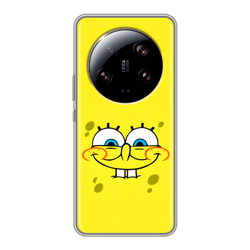 Силиконовый чехол на Xiaomi 13 Ultra с принтом спанчбоб спанч боб Силиконовый чехол на Xiaomi 13 Ultra с принтом спанчбоб спанч боб