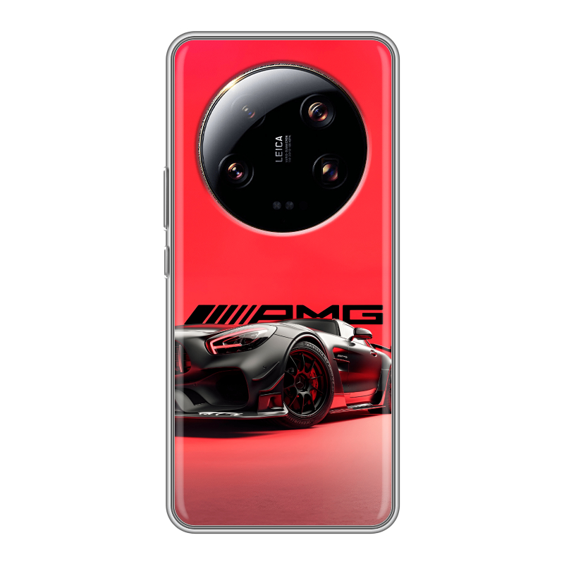 Силиконовый противоударный чехол на Xiaomi 13 Ultra с принтом Мерседес Mercedes AMG Силиконовый противоударный чехол на Xiaomi 13 Ultra с принтом Мерседес Mercedes AMG