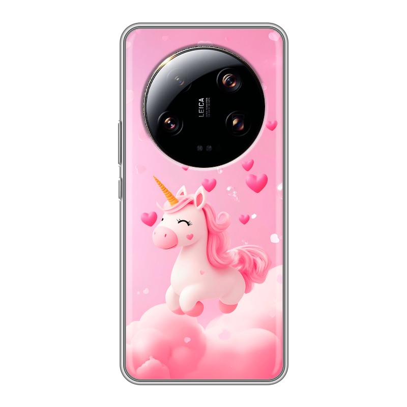 Силиконовый чехол на Xiaomi 13 Ultra с принтом Единорог Силиконовый чехол на Xiaomi 13 Ultra с принтом Единорог