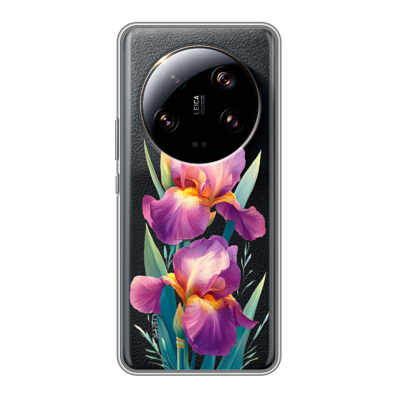 Силиконовый противоударный чехол на Xiaomi 13 Ultra с принтом Цветы орхидеи Силиконовый противоударный чехол на Xiaomi 13 Ultra с принтом Цветы орхидеи