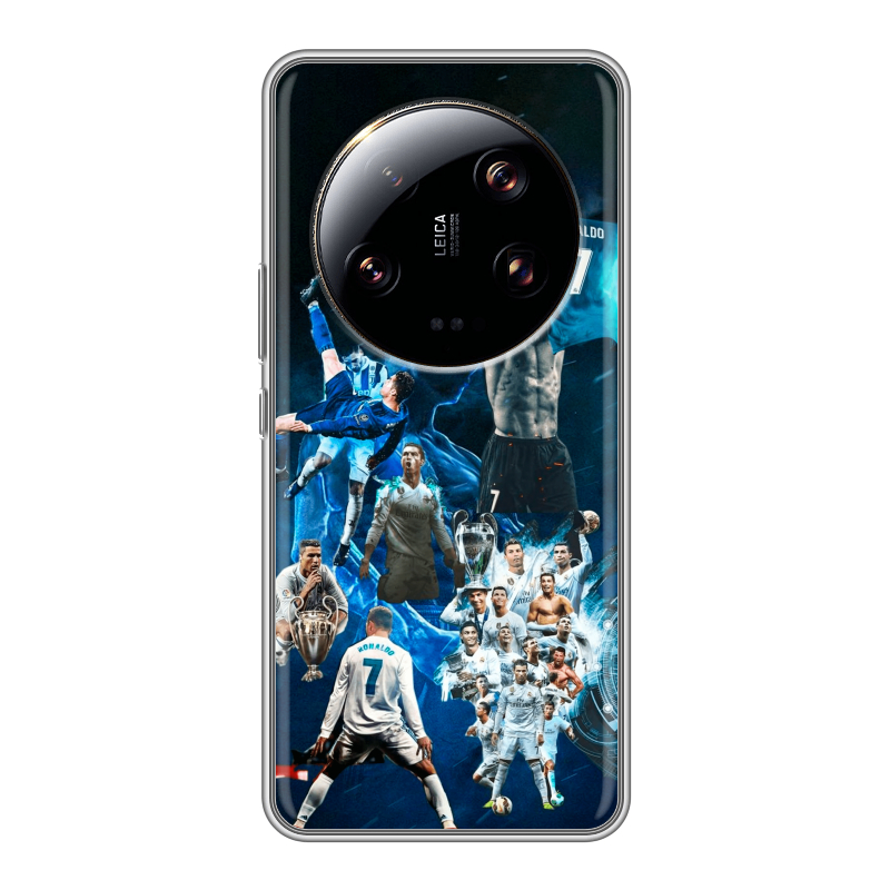 Силиконовый чехол на Xiaomi 13 Ultra с принтом Реал Роналдо Силиконовый чехол на Xiaomi 13 Ultra с принтом Реал Роналдо