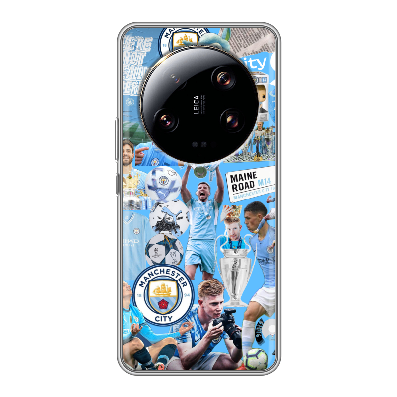 Силиконовый противоударный чехол на Xiaomi 13 Ultra с принтом Man City Манчестер Сити Силиконовый противоударный чехол на Xiaomi 13 Ultra с принтом Man City Манчестер Сити