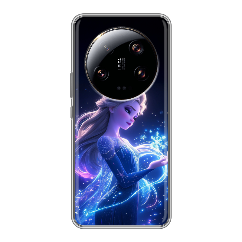 Силиконовый чехол на Xiaomi 13 Ultra с принтом Холодное сердце Frozen Силиконовый чехол на Xiaomi 13 Ultra с принтом Холодное сердце Frozen