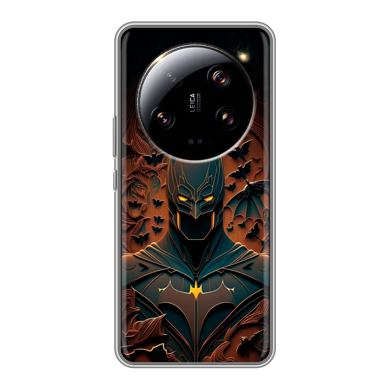 Силиконовый чехол на Xiaomi 13 Ultra с принтом Batman Бэтмен Силиконовый чехол на Xiaomi 13 Ultra с принтом Batman Бэтмен