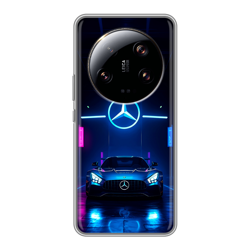 Силиконовый противоударный чехол на Xiaomi 13 Ultra с принтом Mercedes Мерседес Силиконовый противоударный чехол на Xiaomi 13 Ultra с принтом Mercedes Мерседес