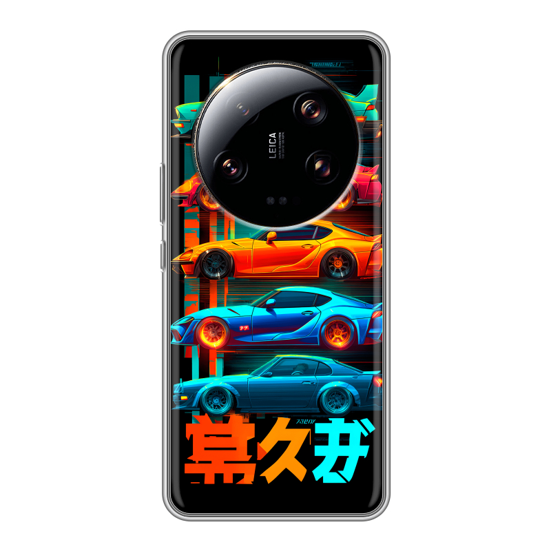Силиконовый чехол на Xiaomi 13 Ultra с принтом машины тачки Силиконовый чехол на Xiaomi 13 Ultra с принтом машины тачки