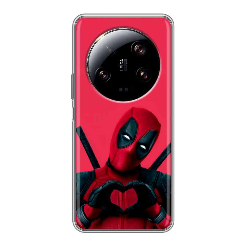 Силиконовый чехол на Xiaomi 13 Ultra с принтом Дедпул Deadpool Силиконовый чехол на Xiaomi 13 Ultra с принтом Дедпул Deadpool