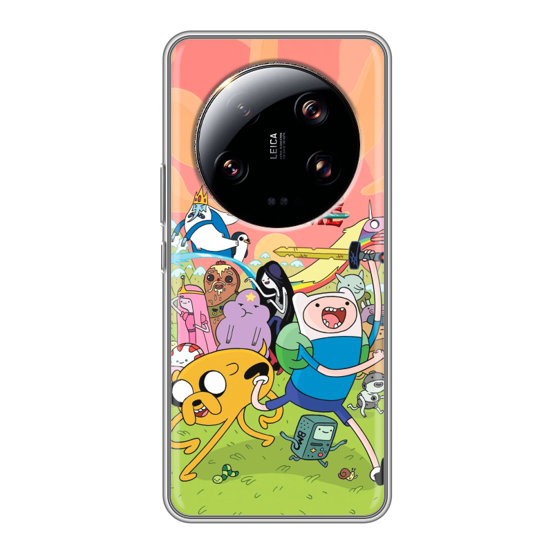 Силиконовый чехол на Xiaomi 13 Ultra с принтом Adventure time Время приключений Силиконовый чехол на Xiaomi 13 Ultra с принтом Adventure time Время приключений