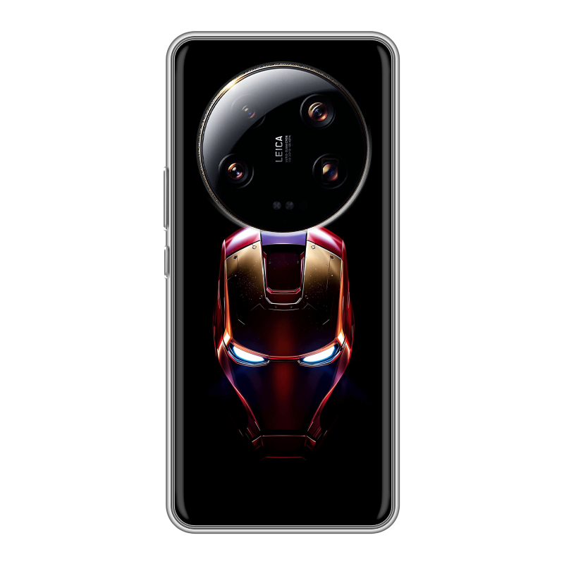 Силиконовый чехол на Xiaomi 13 Ultra с принтом IronMan Железный человек Силиконовый чехол на Xiaomi 13 Ultra с принтом IronMan Железный человек
