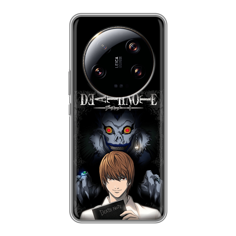 Силиконовый чехол на Xiaomi 13 Ultra с принтом Death note Тетрадь смерти Силиконовый чехол на Xiaomi 13 Ultra с принтом Death note Тетрадь смерти