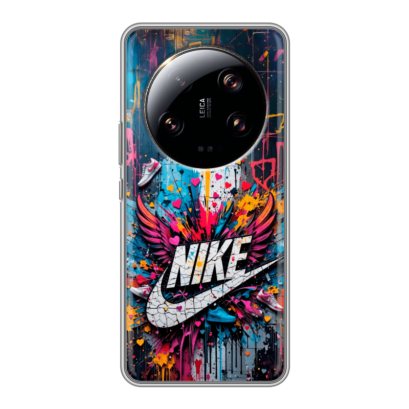 Силиконовый чехол на Xiaomi 13 Ultra с принтом Nike Найк Силиконовый чехол на Xiaomi 13 Ultra с принтом Nike Найк