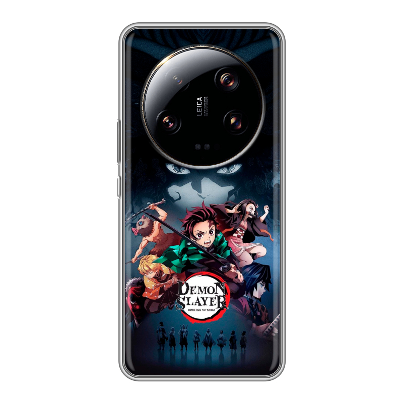 Силиконовый чехол на Xiaomi 13 Ultra с принтом Demon Slayer Клинок рассекающий демонов Силиконовый чехол на Xiaomi 13 Ultra с принтом Demon Slayer Клинок рассекающий демонов
