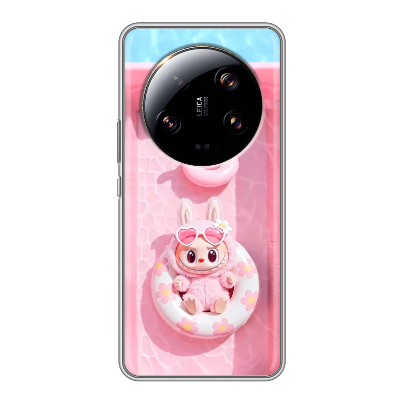 Силиконовый чехол на Xiaomi 13 Ultra с принтом Labubu Лабубу Силиконовый чехол на Xiaomi 13 Ultra с принтом Labubu Лабубу