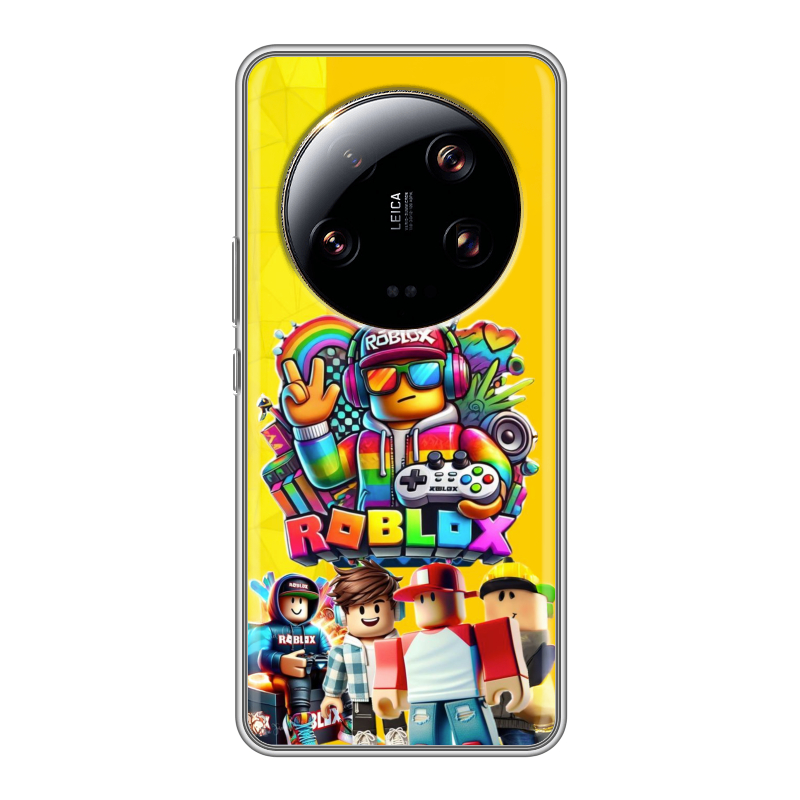 Силиконовый чехол на Xiaomi 13 Ultra с принтом Roblox Роблокс Силиконовый чехол на Xiaomi 13 Ultra с принтом Roblox Роблокс