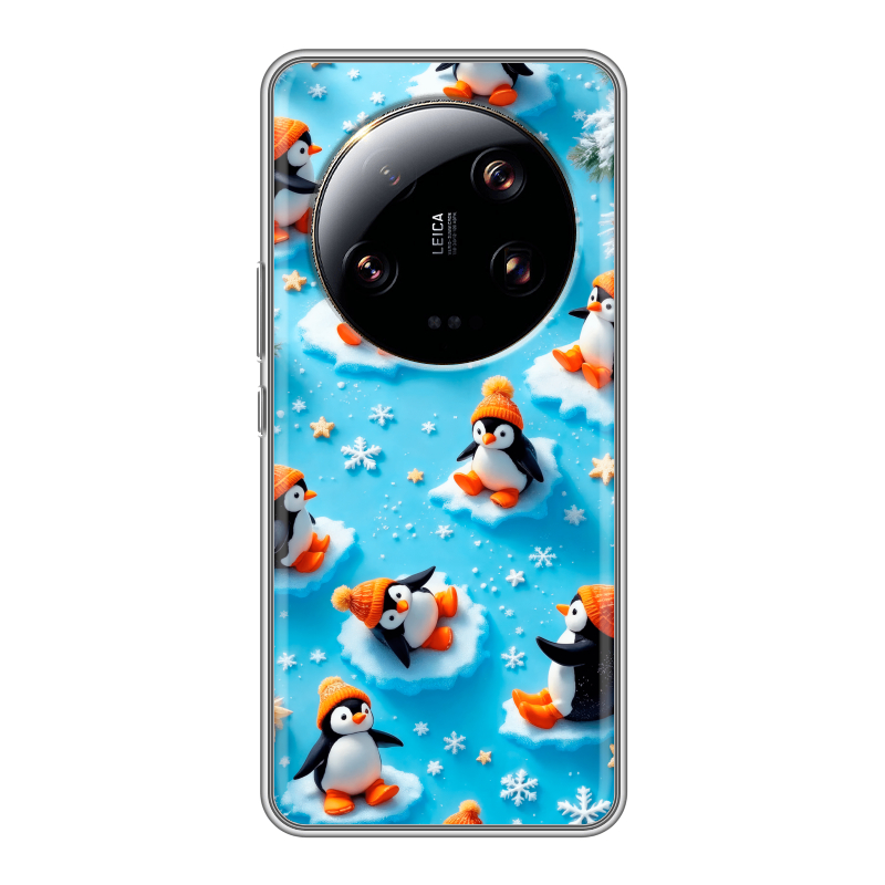 Силиконовый чехол на Xiaomi 13 Ultra с принтом Новый год Силиконовый чехол на Xiaomi 13 Ultra с принтом Новый год