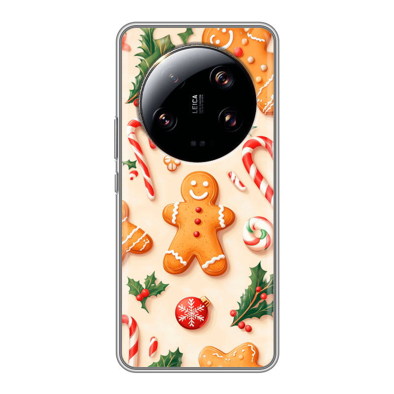 Силиконовый чехол на Xiaomi 13 Ultra с принтом Новый год Силиконовый чехол на Xiaomi 13 Ultra с принтом Новый год