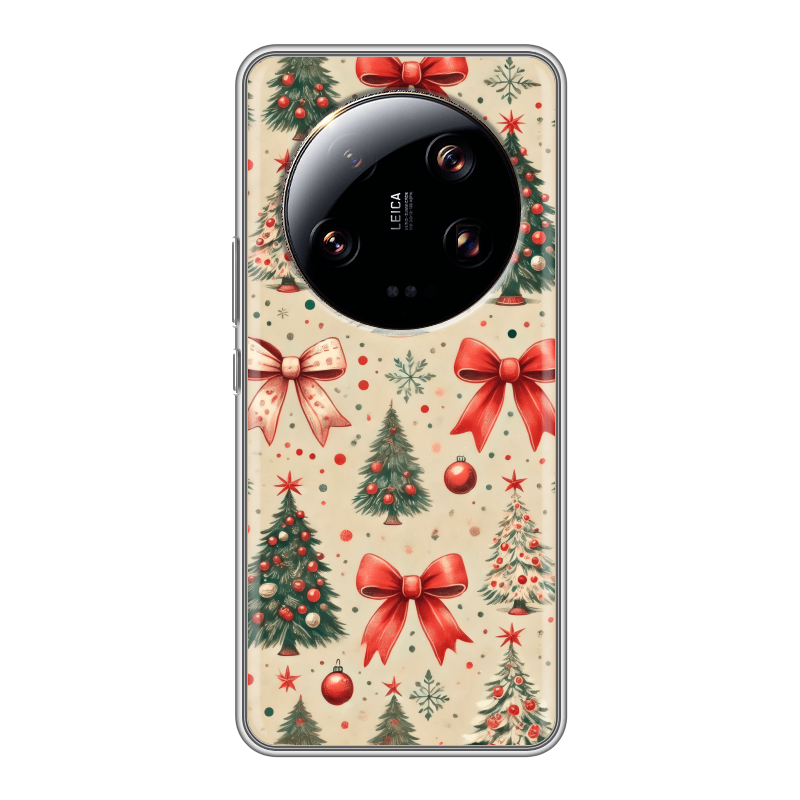 Силиконовый чехол на Xiaomi 13 Ultra с принтом Новый год Силиконовый чехол на Xiaomi 13 Ultra с принтом Новый год