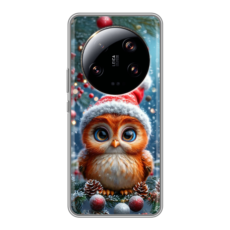 Силиконовый чехол на Xiaomi 13 Ultra с принтом Новый год Силиконовый чехол на Xiaomi 13 Ultra с принтом Новый год