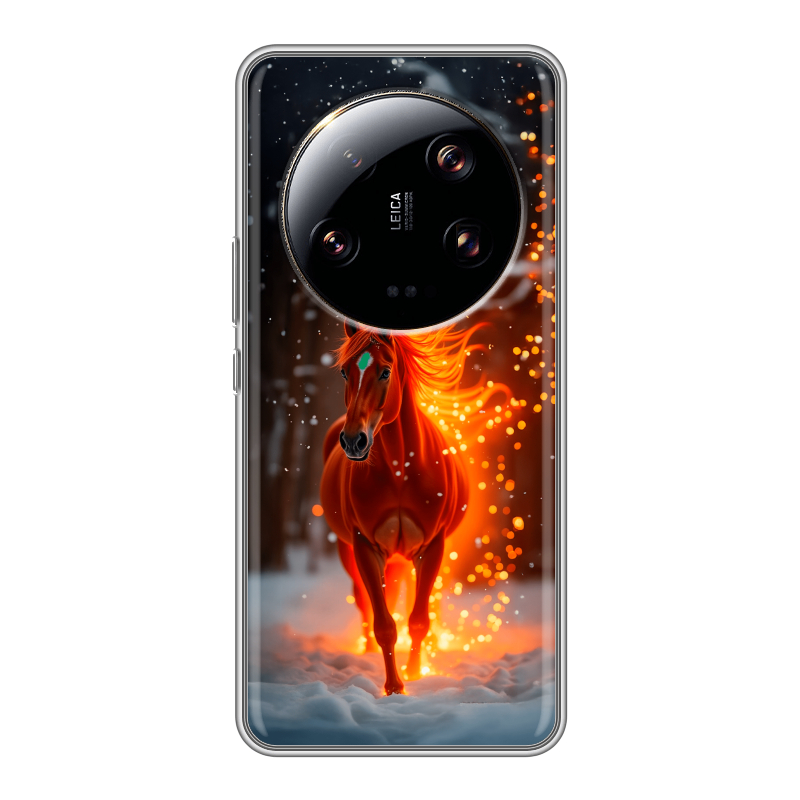 Силиконовый чехол на Xiaomi 13 Ultra с принтом Новый год Силиконовый чехол на Xiaomi 13 Ultra с принтом Новый год