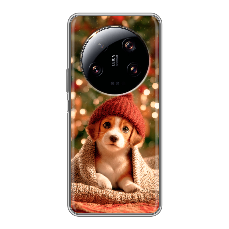 Силиконовый противоударный чехол на Xiaomi 13 Ultra с принтом Новый год Силиконовый противоударный чехол на Xiaomi 13 Ultra с принтом Новый год