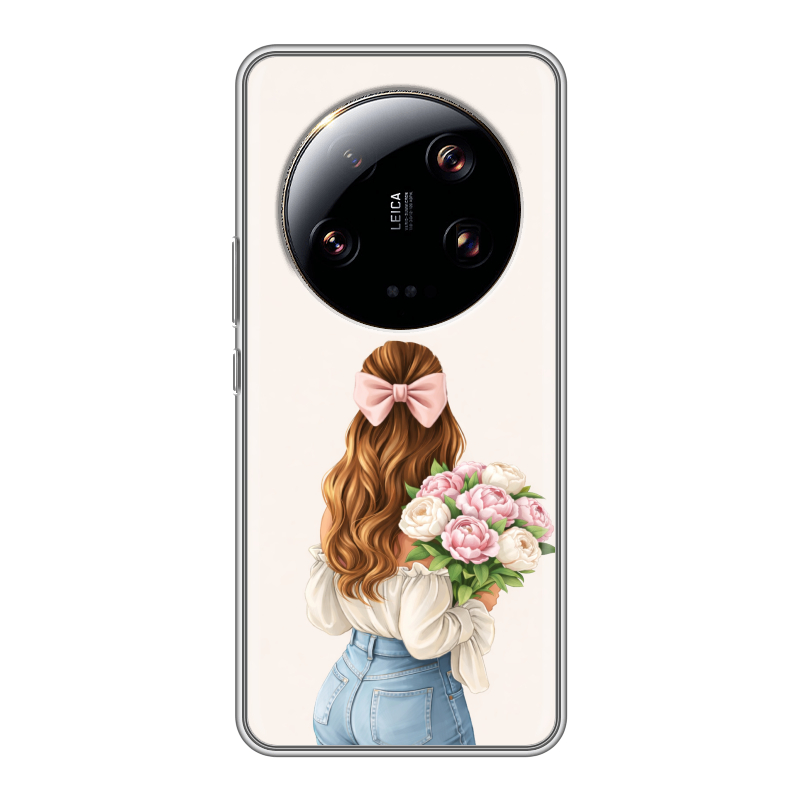 Силиконовый чехол на Xiaomi 13 Ultra с принтом женский Силиконовый чехол на Xiaomi 13 Ultra с принтом женский