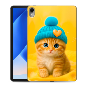 Силиконовый чехол на Huawei MatePad 11 (2023) с принтом Котенок в шапке