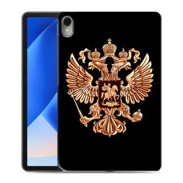 Силиконовый чехол на Huawei MatePad 11 (2023) с принтом Герб России золотой