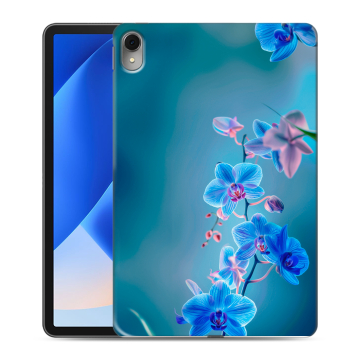 Силиконовый чехол на Huawei MatePad 11 (2023) с принтом Голубые цветы