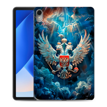 Силиконовый чехол на Huawei MatePad 11 (2023) с принтом Герб флаг России