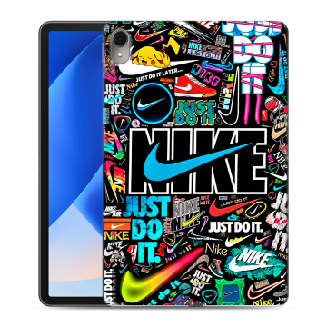 Силиконовый чехол на Huawei MatePad 11 (2023) с принтом найк nike черный