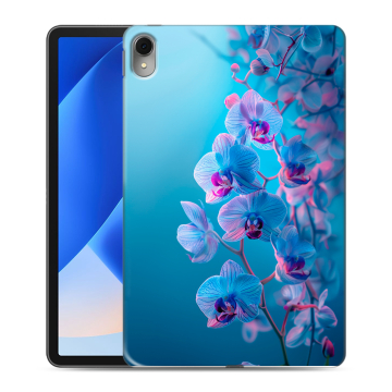 Силиконовый чехол на Huawei MatePad 11 (2023) с принтом голубые орхидеи
